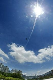 烈日当空,炽热盛夏全景图